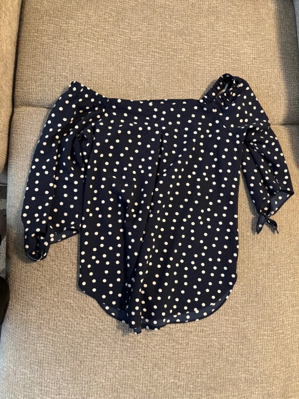 Navy blouse